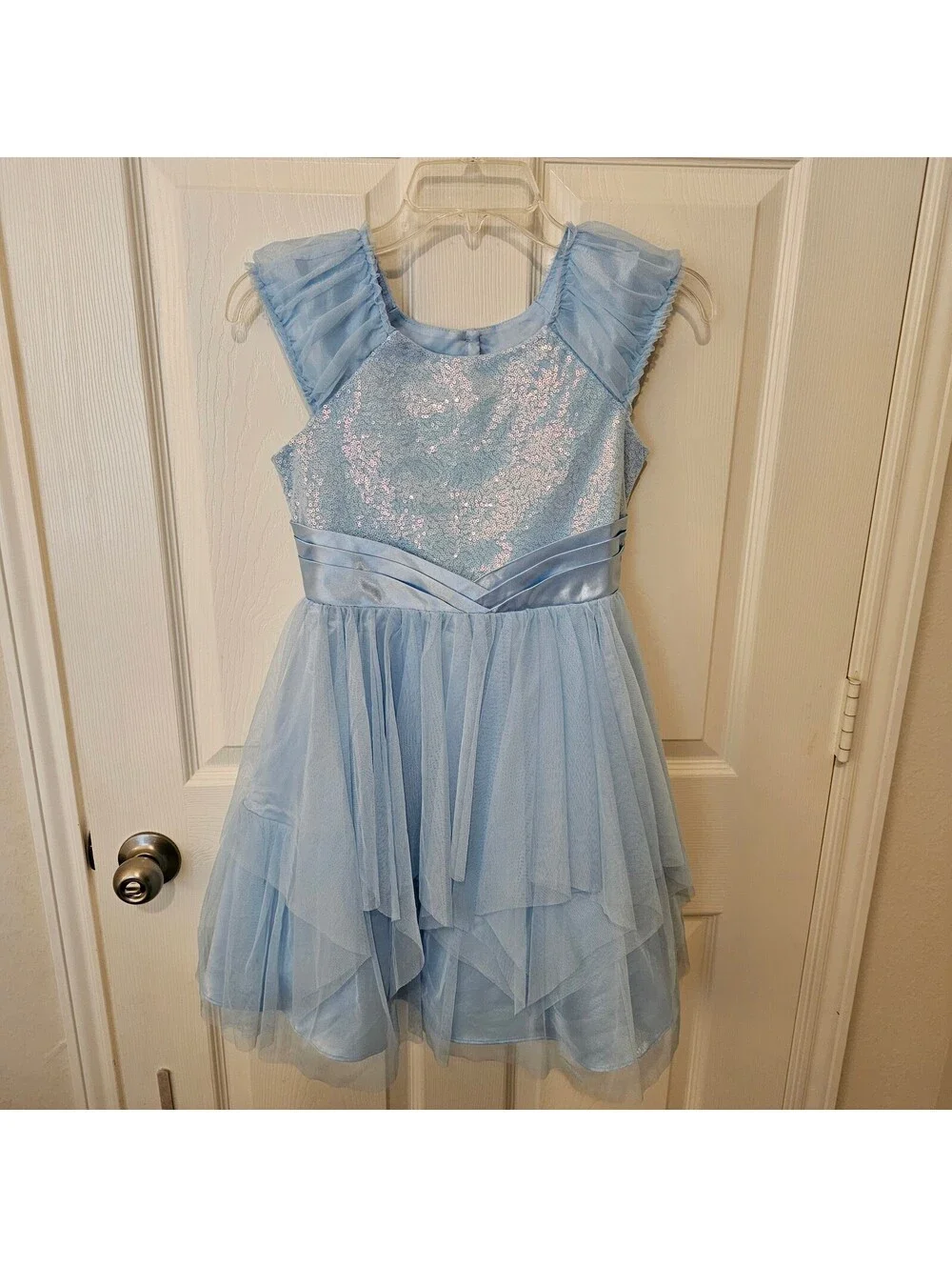 Jona Michelle Sequin Dress Holiday Princess Special Occasion Coquette size 10